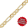 Bulk / Spooled Classic Figaro Chain in 14K Yellow Gold (1.50 mm - 11.50 mm)