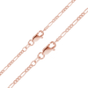 Finished Classic Figaro Anklet in 14K Pink Gold (1.50 mm - 1.80 mm)