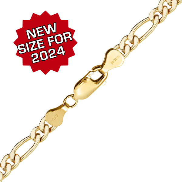 Finished Classic Figaro Anklet in 14K Gold-Filled (1.50 mm - 5.00 mm)