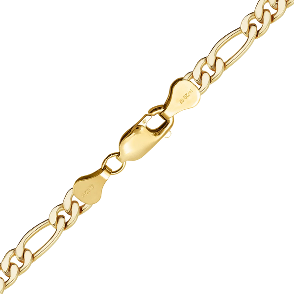 Finished Classic Figaro Anklet in 14K Gold-Filled (1.50 mm - 5.00 mm)