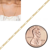 Bulk / Spooled Classic Figaro Chain in 14K Yellow Gold (1.50 mm - 11.50 mm)
