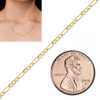 Bulk / Spooled Classic Figaro Chain in 14K Yellow Gold (1.50 mm - 11.50 mm)