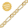 Special Order Only: Bulk / Spooled Classic Figaro Chain in 14K and 18K Gold