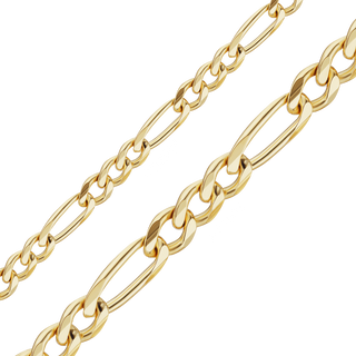 Bulk / Spooled Classic Figaro Chain in 10K Yellow Gold (3.00 mm - 4.75 mm)