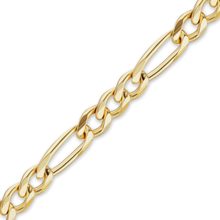 Bulk / Spooled Classic Figaro Chain in 10K Yellow Gold (3.00 mm - 4.75 mm)