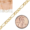 Bulk / Spooled Classic Figaro Chain in 14K Yellow Gold (1.50 mm - 11.50 mm)