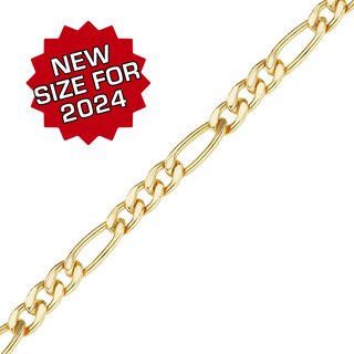 Bulk / Spooled Classic Figaro Chain in 14K Gold-Filled (1.50 mm - 5.00 mm)