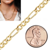 Bulk / Spooled Classic Figaro Chain in 14K Yellow Gold (1.50 mm - 11.50 mm)