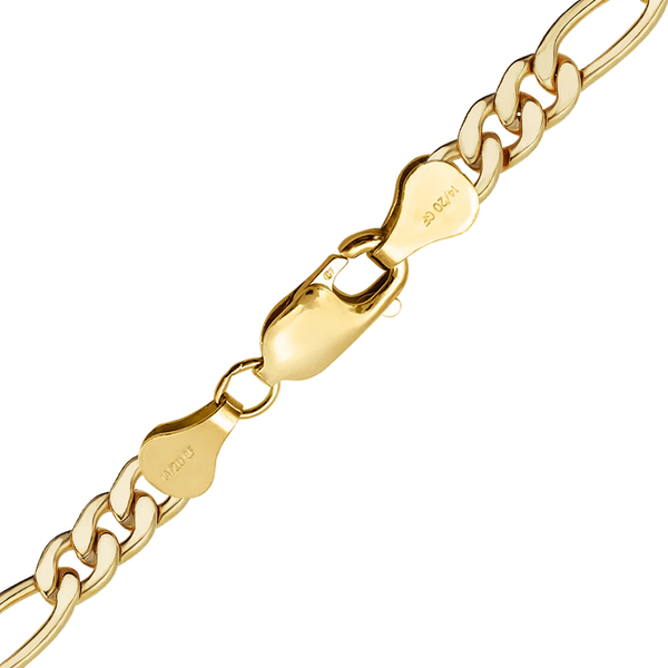 Finished Classic Figaro Necklace in 14K Gold-Filled (1.50 mm - 5.00 mm)