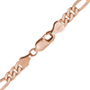 Finished Classic Figaro Bracelet in 14K Pink Gold-Filled (4.00 mm)