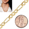 Bulk / Spooled Classic Figaro Chain in 14K Yellow Gold (1.50 mm - 11.50 mm)