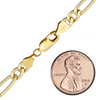 Finished Classic Figaro Necklace in 14K Gold-Filled (1.50 mm - 5.00 mm)