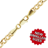 Finished Classic Figaro Hollow Necklace in 14K Yellow Gold (1.80 mm - 6.60 mm)