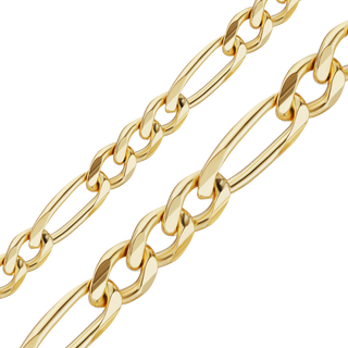 Bulk / Spooled Classic Figaro Hollow Chain in 14K Yellow Gold (4.80 mm - 6.60 mm)