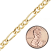 Bulk / Spooled Classic Figaro Hollow Chain in 14K Yellow Gold (1.80 mm - 6.60 mm)