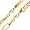Finished Classic Figaro Hollow Bracelet in 14K Yellow Gold (4.80 mm - 6.60 mm)