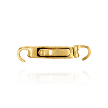 Clasps with End Caps (with Open Rings) (3 x 17.2 mm)