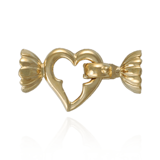 Multi-strand Fold Over Heart Pearl Clasps (8 mm Cup)