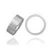14K White Gold Flat Wedding Bands with Optional Engraving  (6.0 mm)