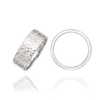 14K White Gold Flat Wedding Bands (2.0 mm - 6.0 mm)
