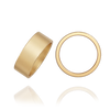 14K Yellow Gold Flat Wedding Bands with Optional Engraving  (6.0 mm)