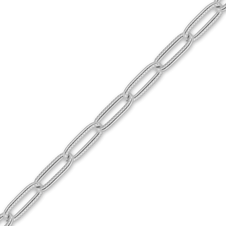 Bulk / Spooled Flat Textured Cable Chain in Sterling Silver (1.60 mm - 3.10 mm)