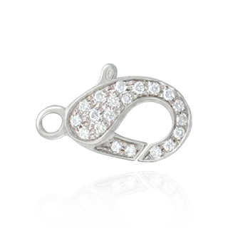 Lobster Locks With Diamonds (11.6 x 21.3 mm)