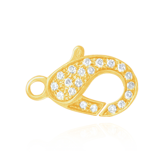 Lobster Locks With Diamonds (11.6 x 21.3 mm)