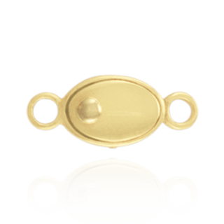 Oval Single Strand Pearl Clasps (13.5 mm)