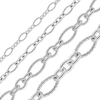 Bulk / Spooled Figaro Baroque Twist Cable Chain in Sterling Silver (3.00 mm - 7.40 mm)