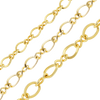 Bulk / Spooled Figure Eight Chain in 14K Yellow Gold (2.30 mm - 3.70 mm)