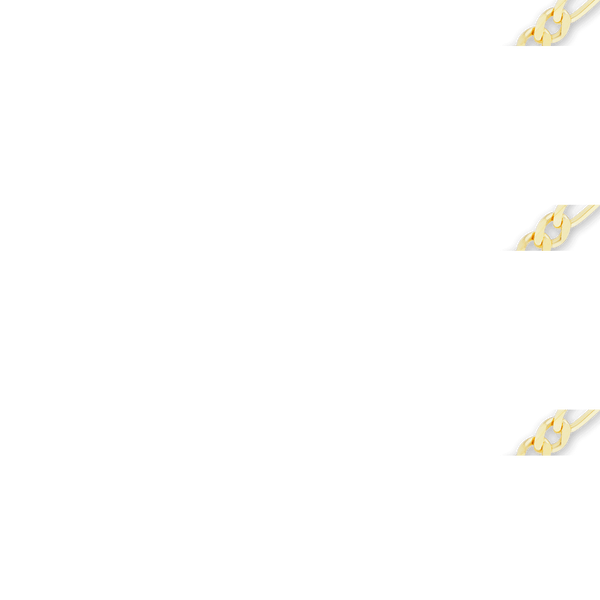 Finished Classic Figaro Necklace in 14K Yellow Gold (1.50 mm - 11.50 mm)