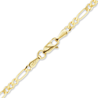 Finished Classic Figaro Necklace in 14K Yellow Gold (1.50 mm - 11.50 mm)