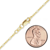 Finished Diamond Cut Cable Figaro Necklace in 14K Yellow Gold (1.60 mm - 2.50 mm)