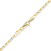 Finished Elongated Diamond Cut Cable Bracelet in 14K Yellow Gold (1.00 mm - 5.10 mm)