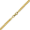 Finished Franco Foxtail Anklet in 14K Yellow Gold (1.25 mm - 3.20 mm)