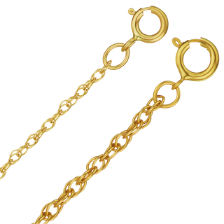 Finished Machine Rope Necklace in 14K Gold-Filled (1.20 mm - 1.70 mm)