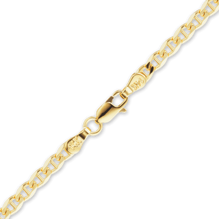 Finished Mariner Curb Bracelet in 14K Yellow Gold (1.80 mm - 4.50 mm)