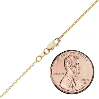 Finished Medium Round Cable Necklace in 10K Yellow Gold (1.05 mm - 2.00 mm)