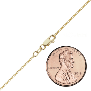 Finished Medium Round Cable Necklace in 14K Yellow Gold (1.05 mm - 4.05 mm)