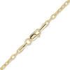 Finished Textured Cable Anklet in 14K Yellow Gold (1.90 mm - 3.35 mm)