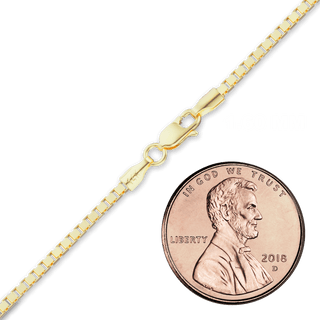 Finished Venetian Box Bracelet in 14K Yellow Gold (1.60 mm)