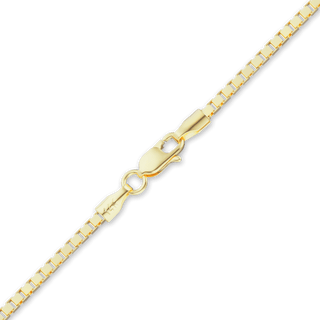 Finished Venetian Box Necklace in 14K Yellow Gold (0.80 mm - 3.30 mm)