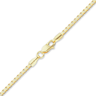 Finished Venetian Box Bracelet in 14K Yellow Gold (1.60 mm)