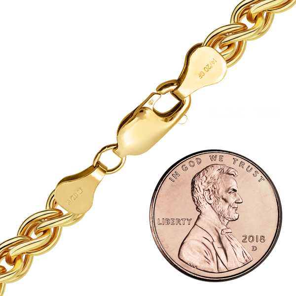 Finished Wheat Bracelet in 14K Gold-Filled (1.90 mm - 6.00 mm)