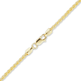 Finished Wheat Necklace in 14K Yellow Gold (1.25 mm - 3.50 mm)