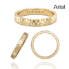 14K Yellow Gold Flat Wedding Bands with Optional Engraving  (3.0 mm)