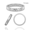 14K White Gold Flat Wedding Bands with Optional Engraving  (3.0 mm)