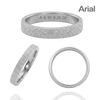 Sterling Silver Flat Wedding Bands with Optional Engraving  (3.0 mm)