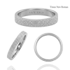 Sterling Silver Flat Wedding Bands with Optional Engraving  (3.0 mm)